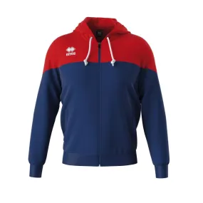 ERREA BEN ZIP UP HOODIE NAVY RED