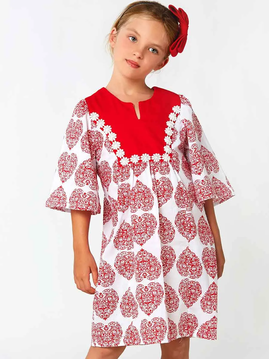 FLORENCE - Girls Tunic Dress & Top Pattern (2 to 10)