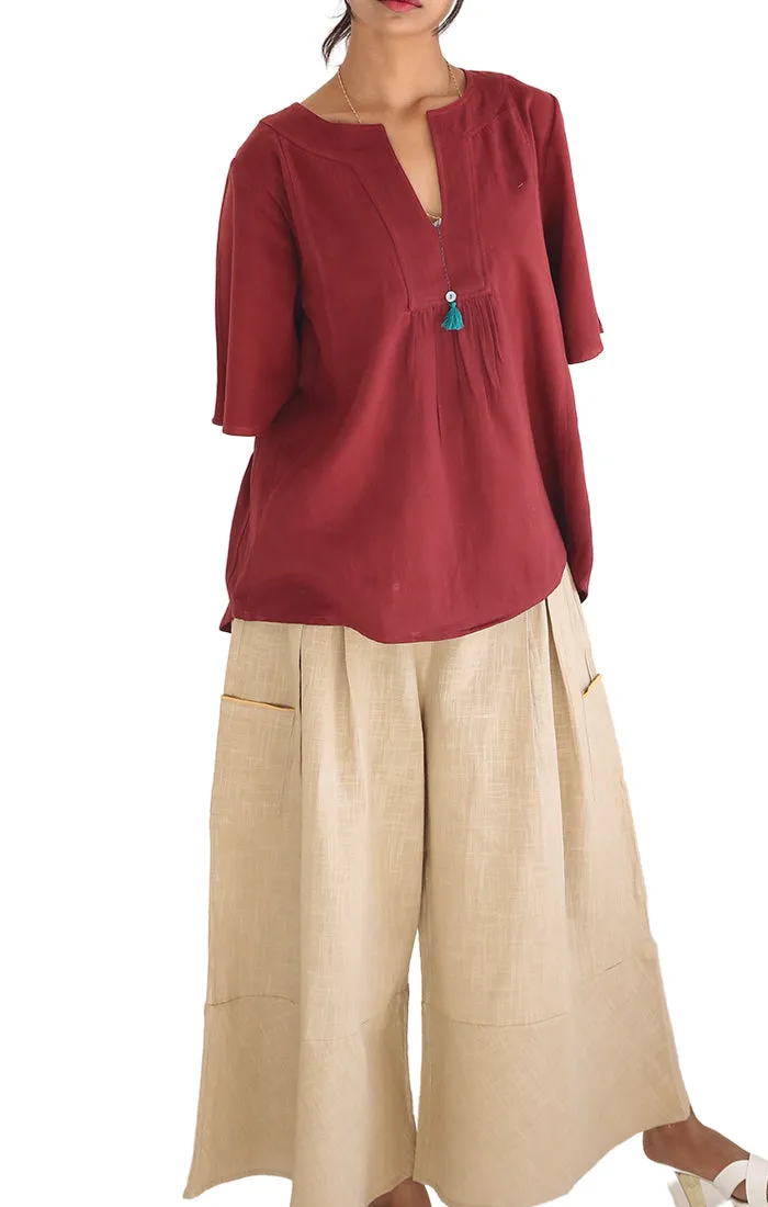 Forest Green  or Maroon Top