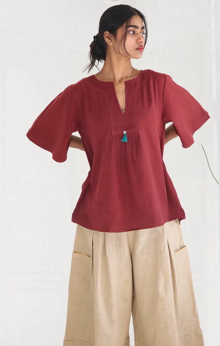 Forest Green  or Maroon Top