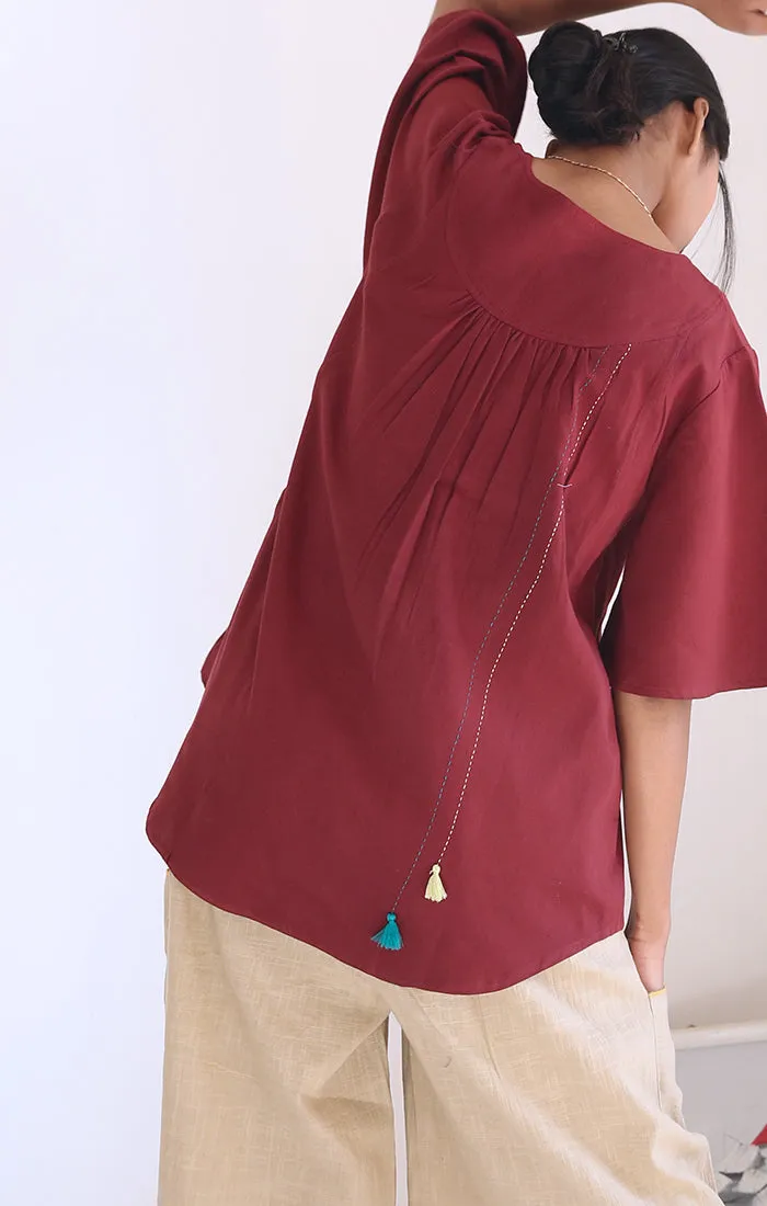 Forest Green  or Maroon Top
