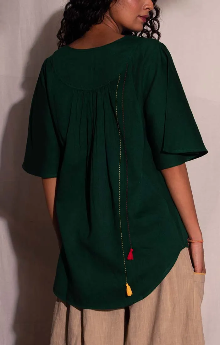 Forest Green  or Maroon Top