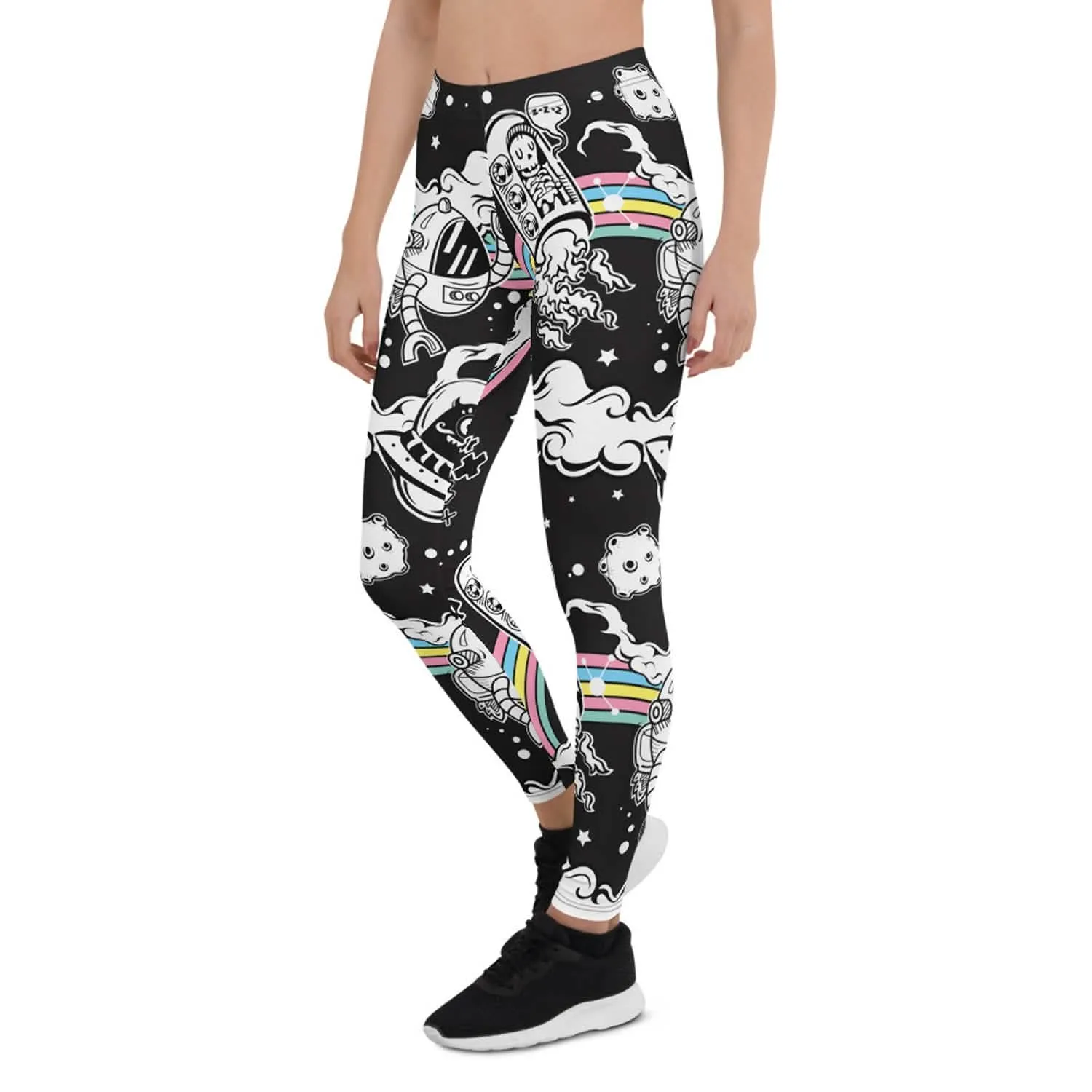 Galactic Dreams High-Performance Leggings for Women
