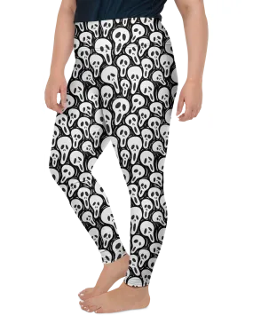 Ghost Face Plus Size Leggings