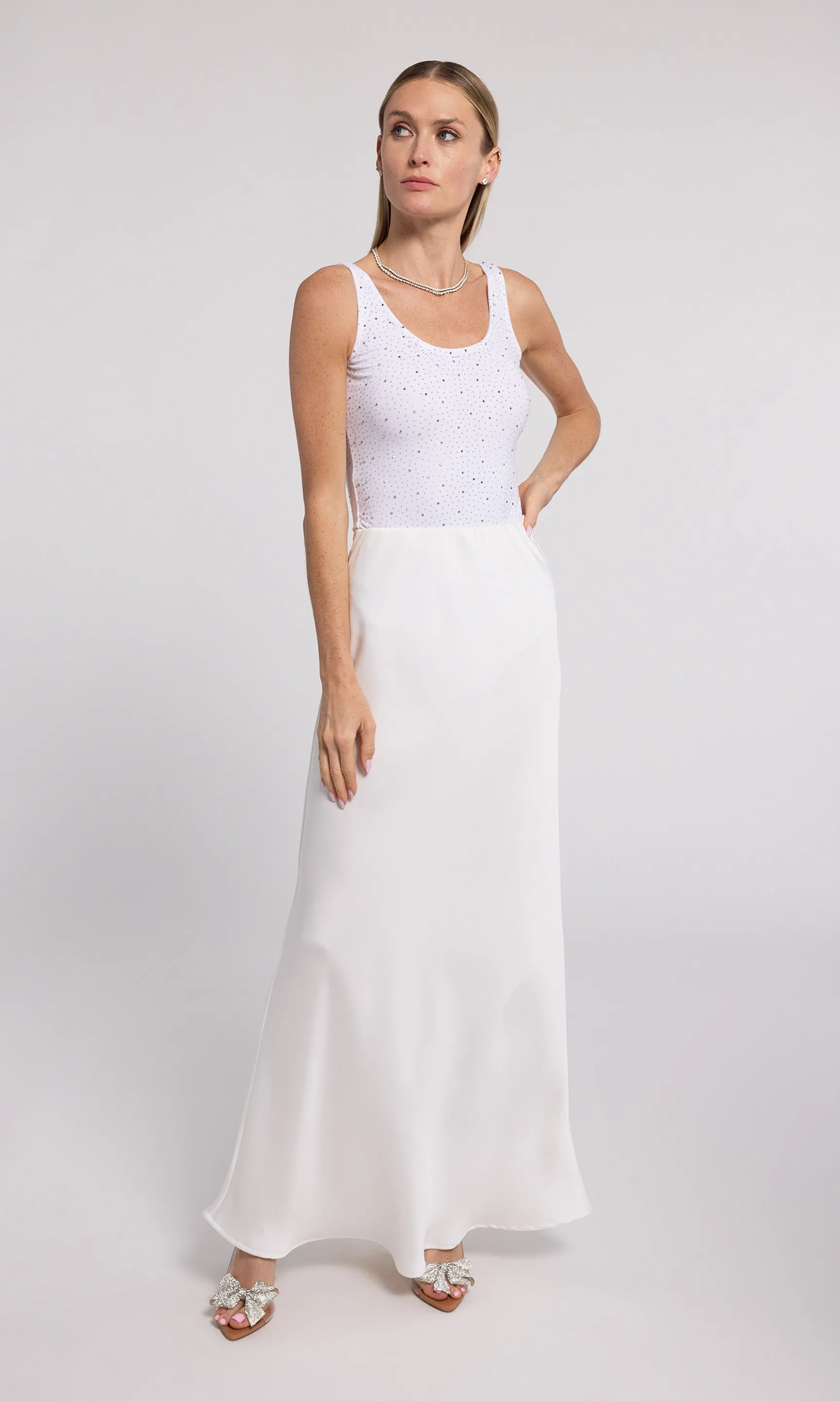 Gigi Crystal Jersey Bodysuit