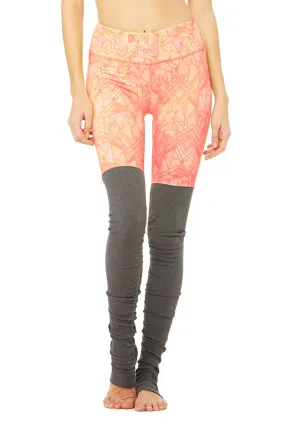 Goddess Legging - Print - Guava Indio/Stormy Heather