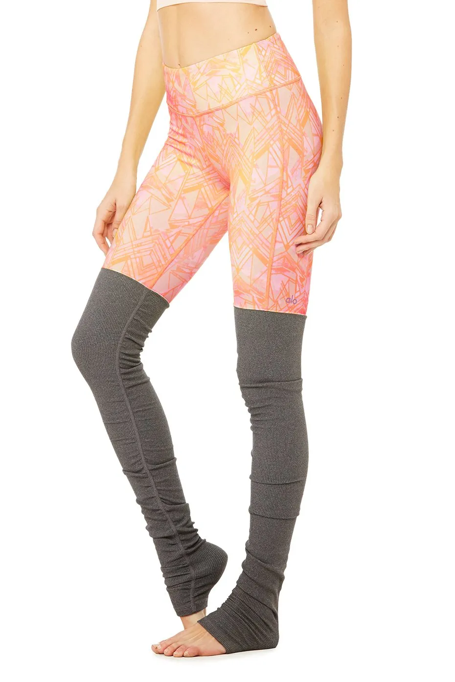 Goddess Legging - Print - Guava Indio/Stormy Heather