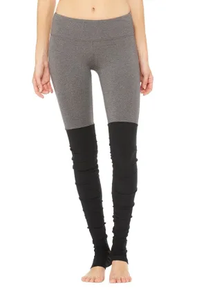 Goddess Legging - Print - Stormy Heather/Black
