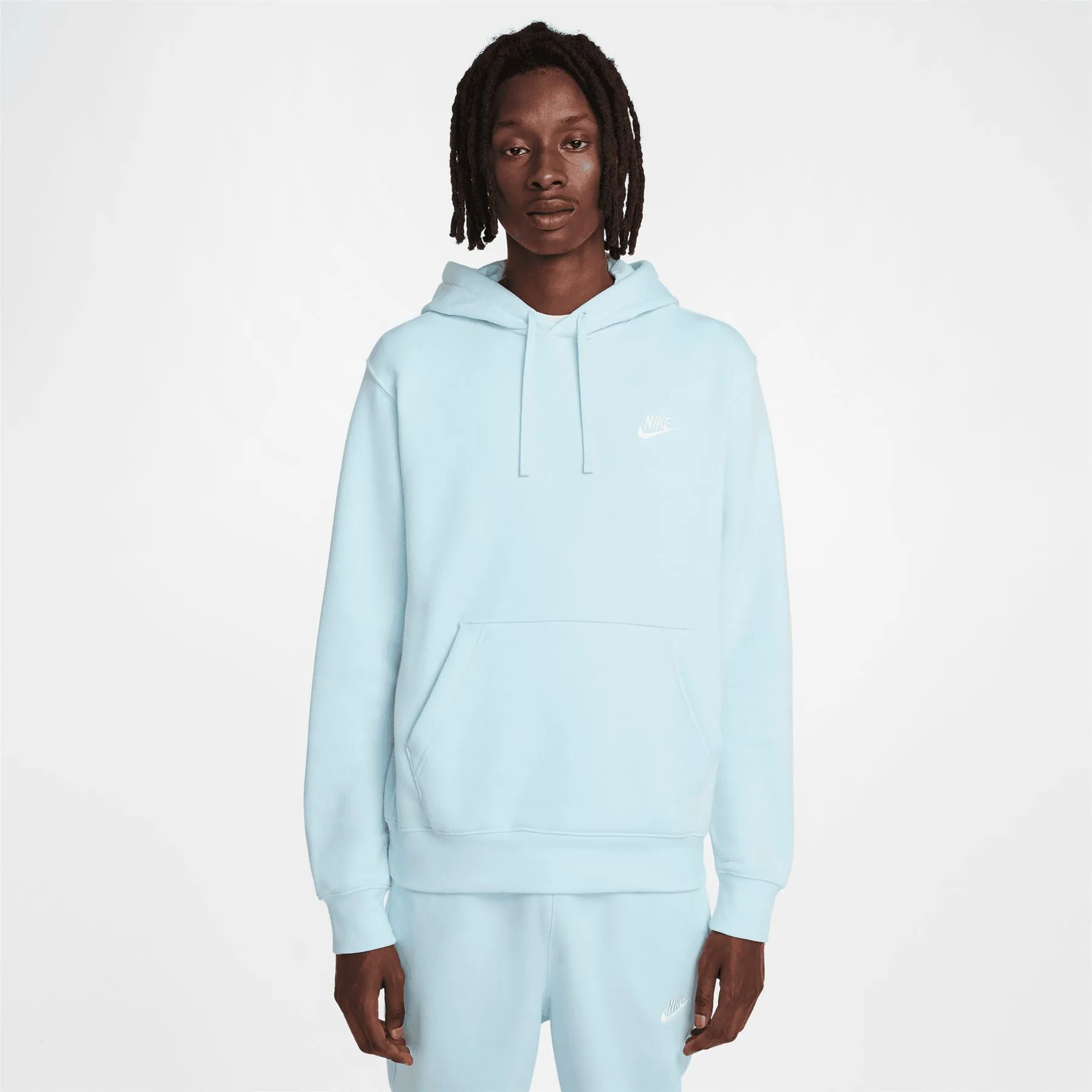 Golf Club Fleece Hoodie Glacier Blue/White - 2024