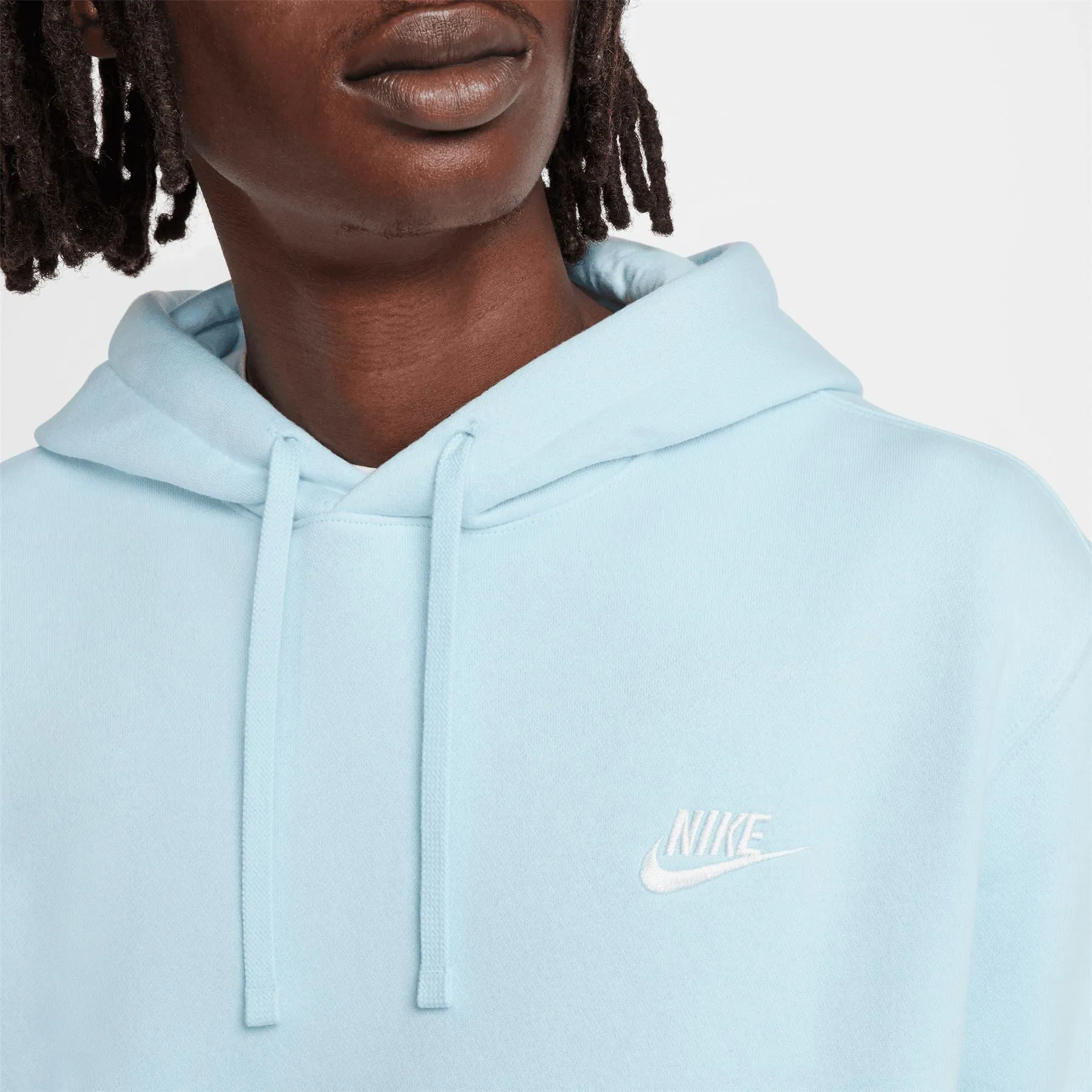 Golf Club Fleece Hoodie Glacier Blue/White - 2024