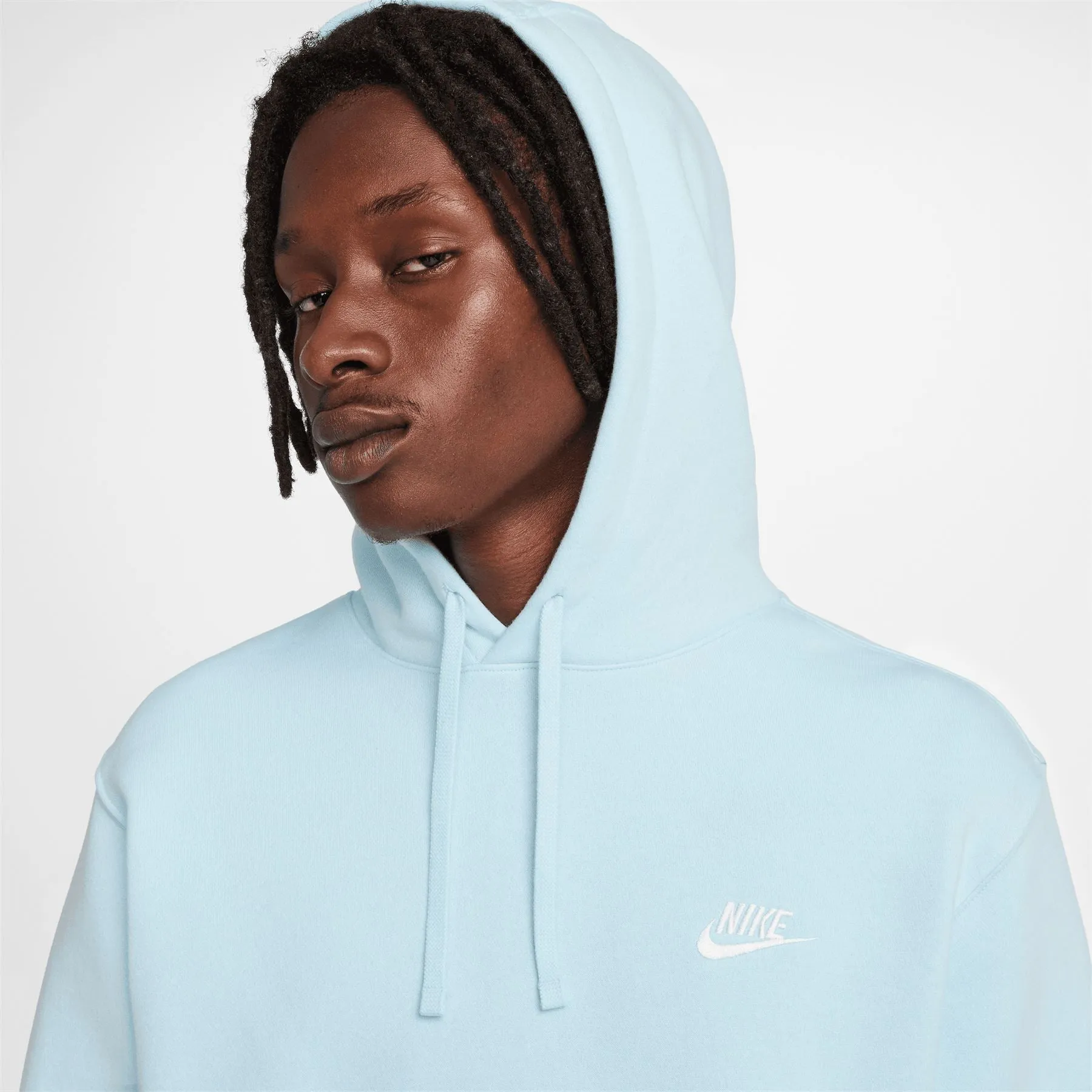 Golf Club Fleece Hoodie Glacier Blue/White - 2024
