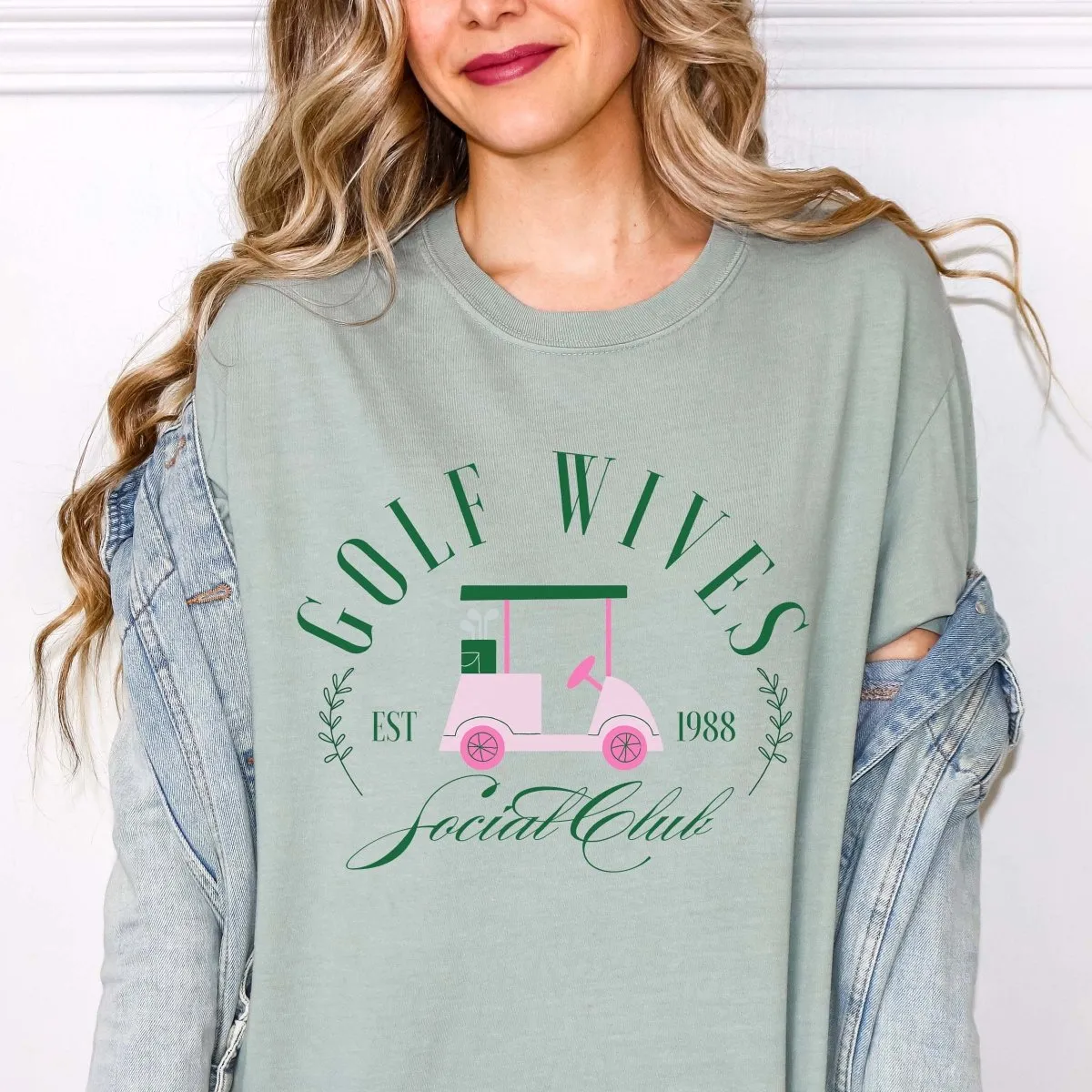 Golf Wives Social Club Comfort Color Graphic Tee
