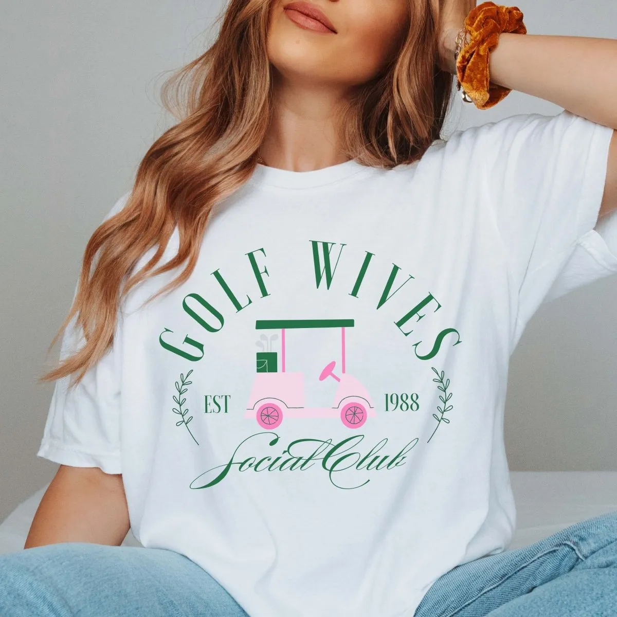 Golf Wives Social Club Comfort Color Graphic Tee