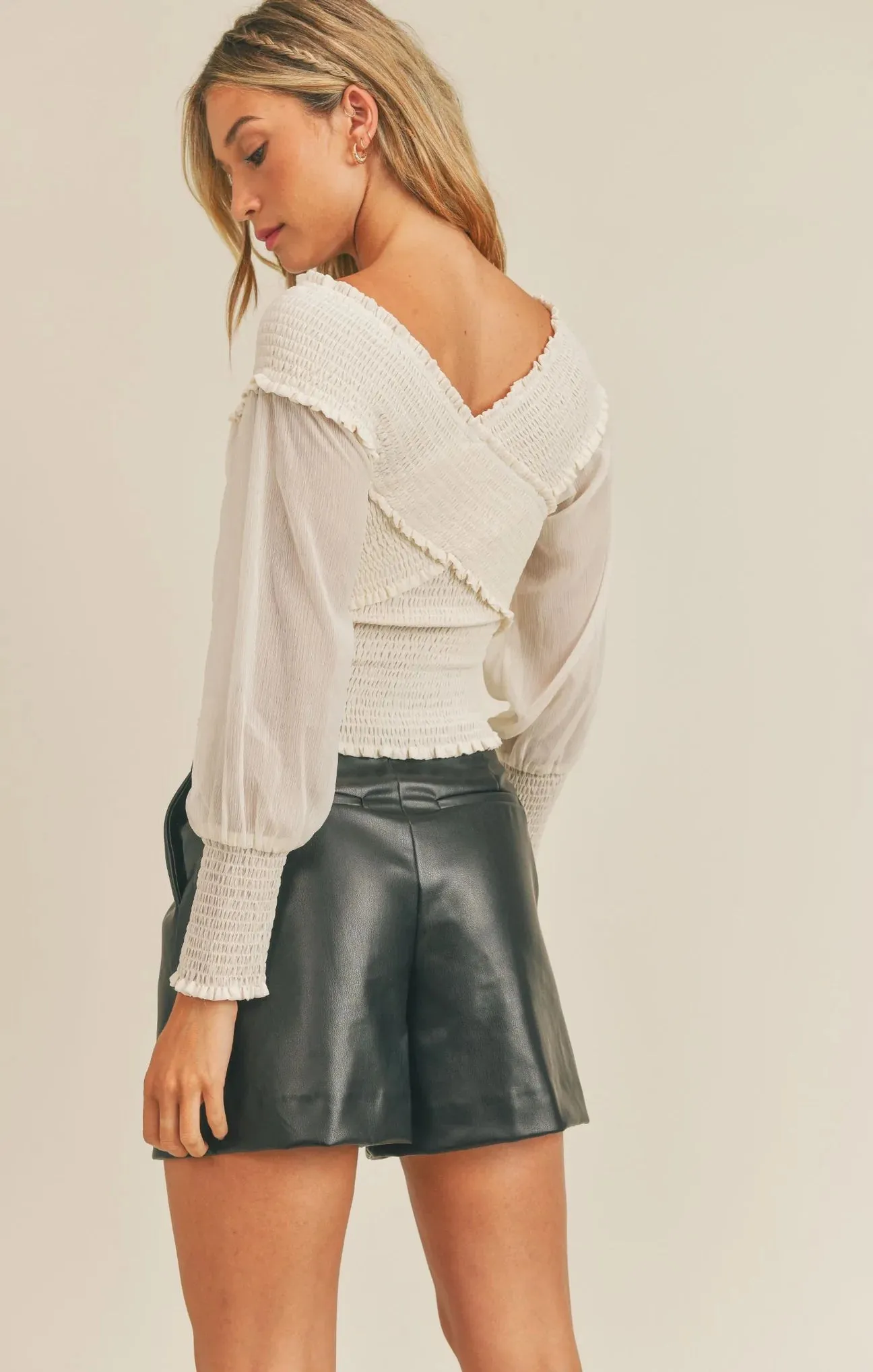 Goodness Groove Smocked Top