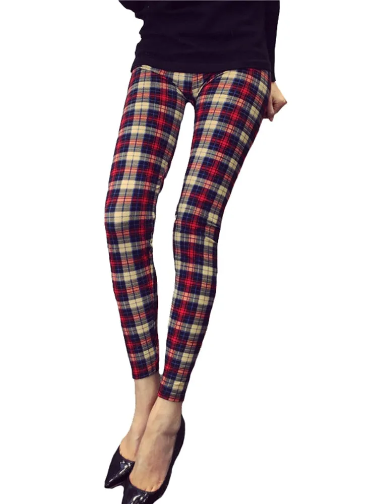 Graffiti Leggings Floral Patterned Print For Women Leggings Houndstooth Sale Elastic Design Vintage Leggings W056