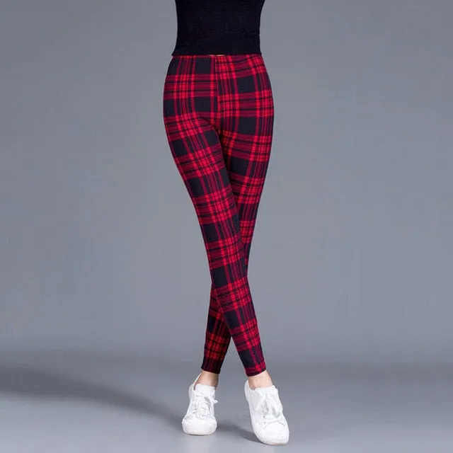 Graffiti Leggings Floral Patterned Print For Women Leggings Houndstooth Sale Elastic Design Vintage Leggings W056