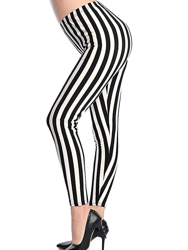 Graffiti Leggings Floral Patterned Print For Women Leggings Houndstooth Sale Elastic Design Vintage Leggings W056