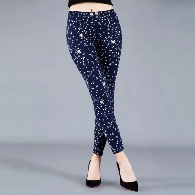 Graffiti Leggings Floral Patterned Print For Women Leggings Houndstooth Sale Elastic Design Vintage Leggings W056
