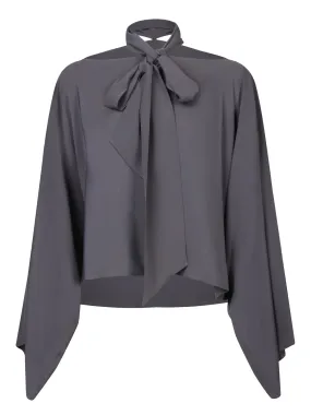 Grey Silk Blend Tunic