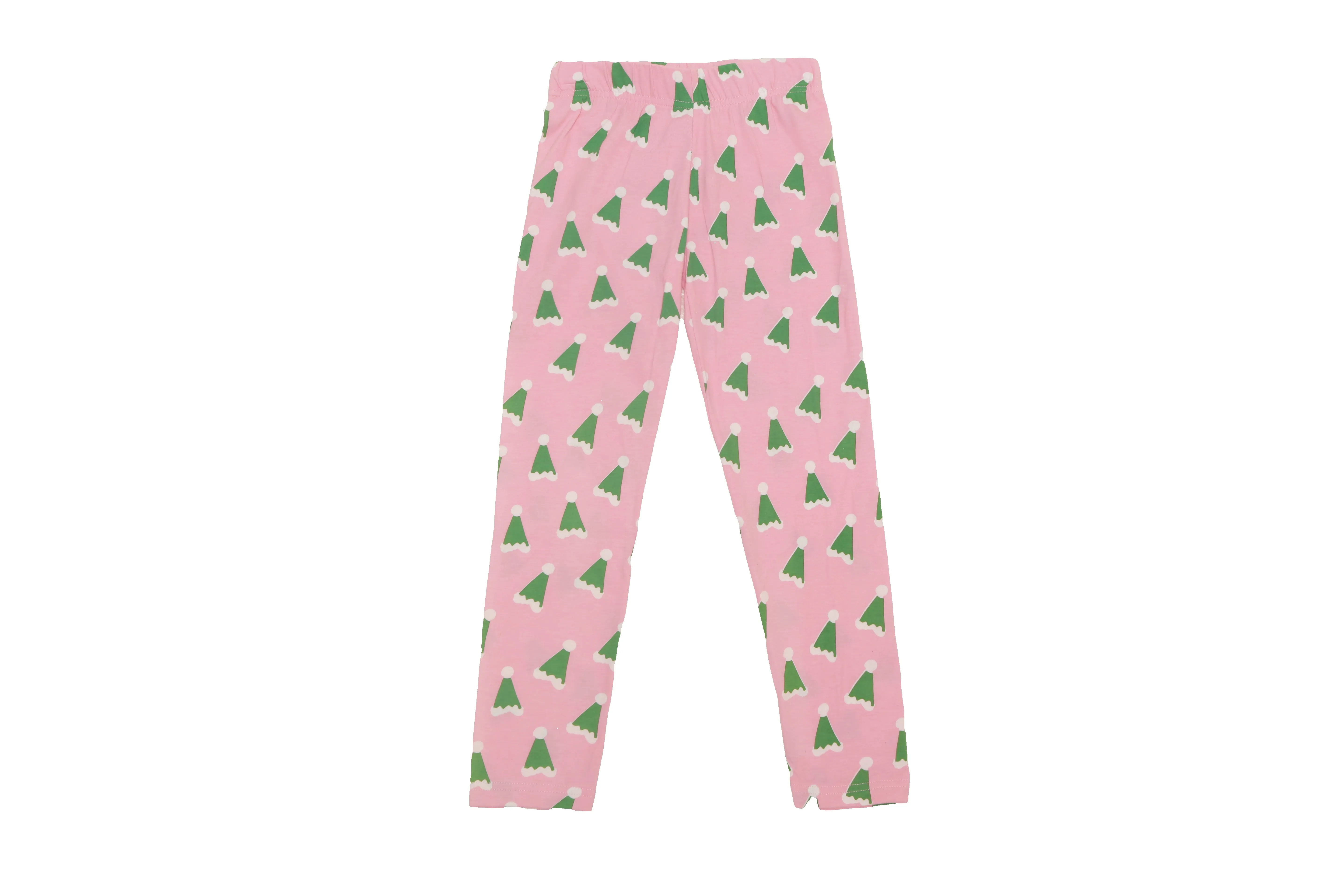 HAV Green Santa Hat Printed Leggings