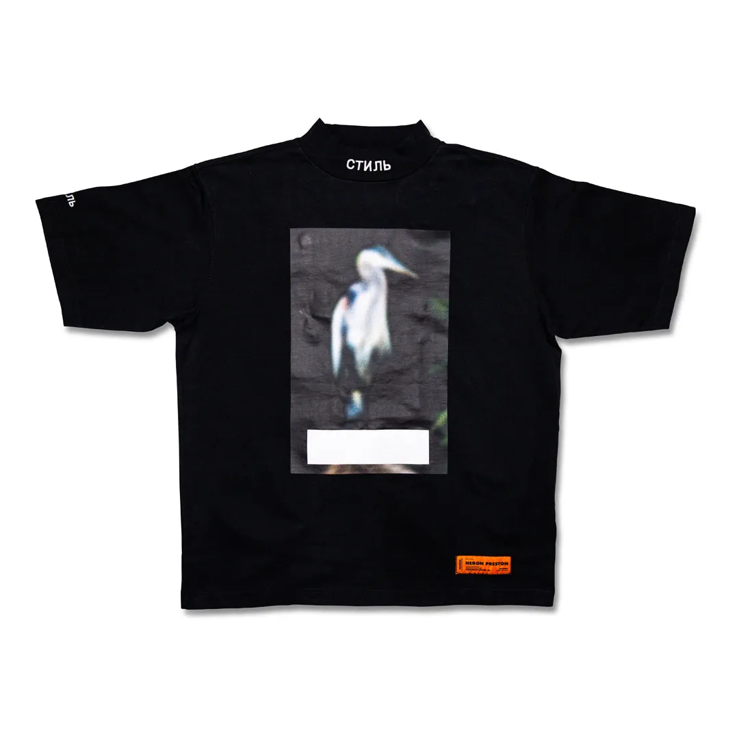 HERON PRESTON SS Turtleneck Censored Heron- Black - Small