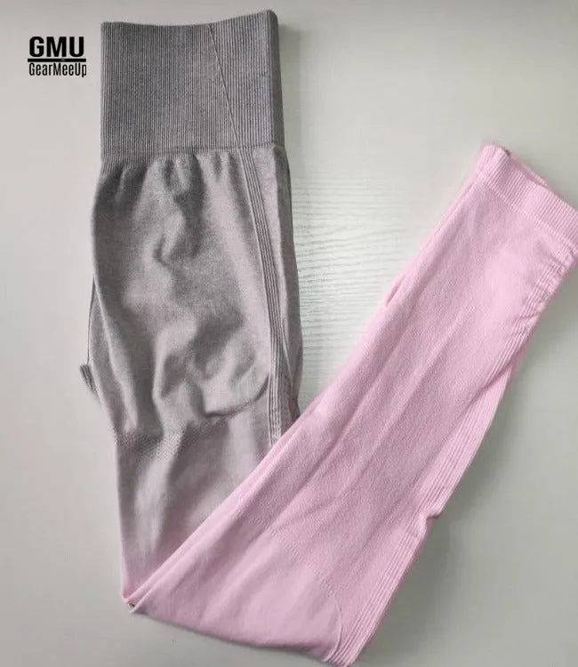 High Waisted Ombre Seamless Sports Leggings