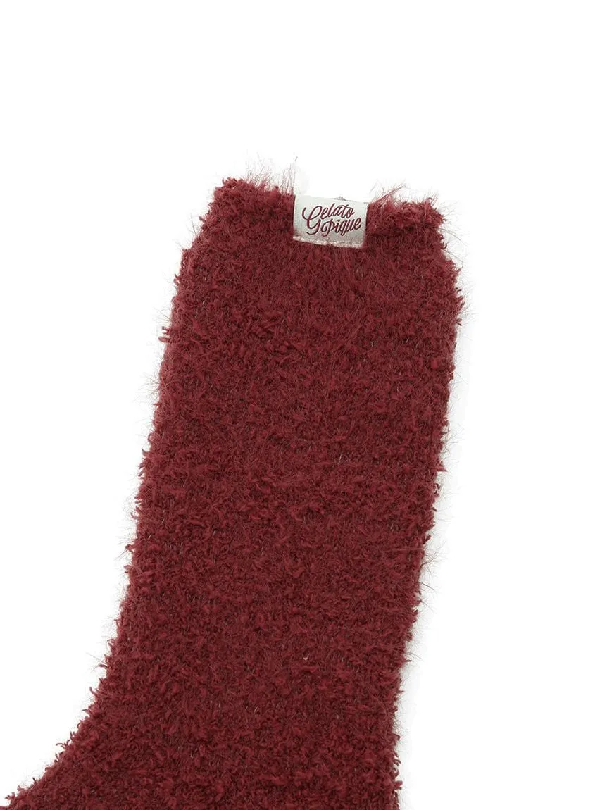 HOLIDAY Feather Fuzzy Socks