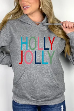 Holly Jolly Gray Hoodie