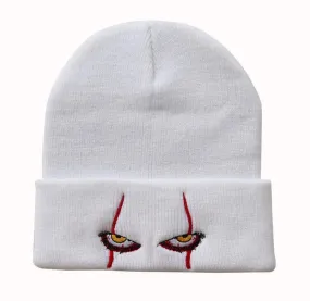 Horror Eyes beanie: white