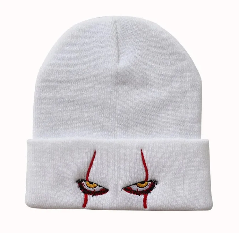 Horror Eyes beanie: white