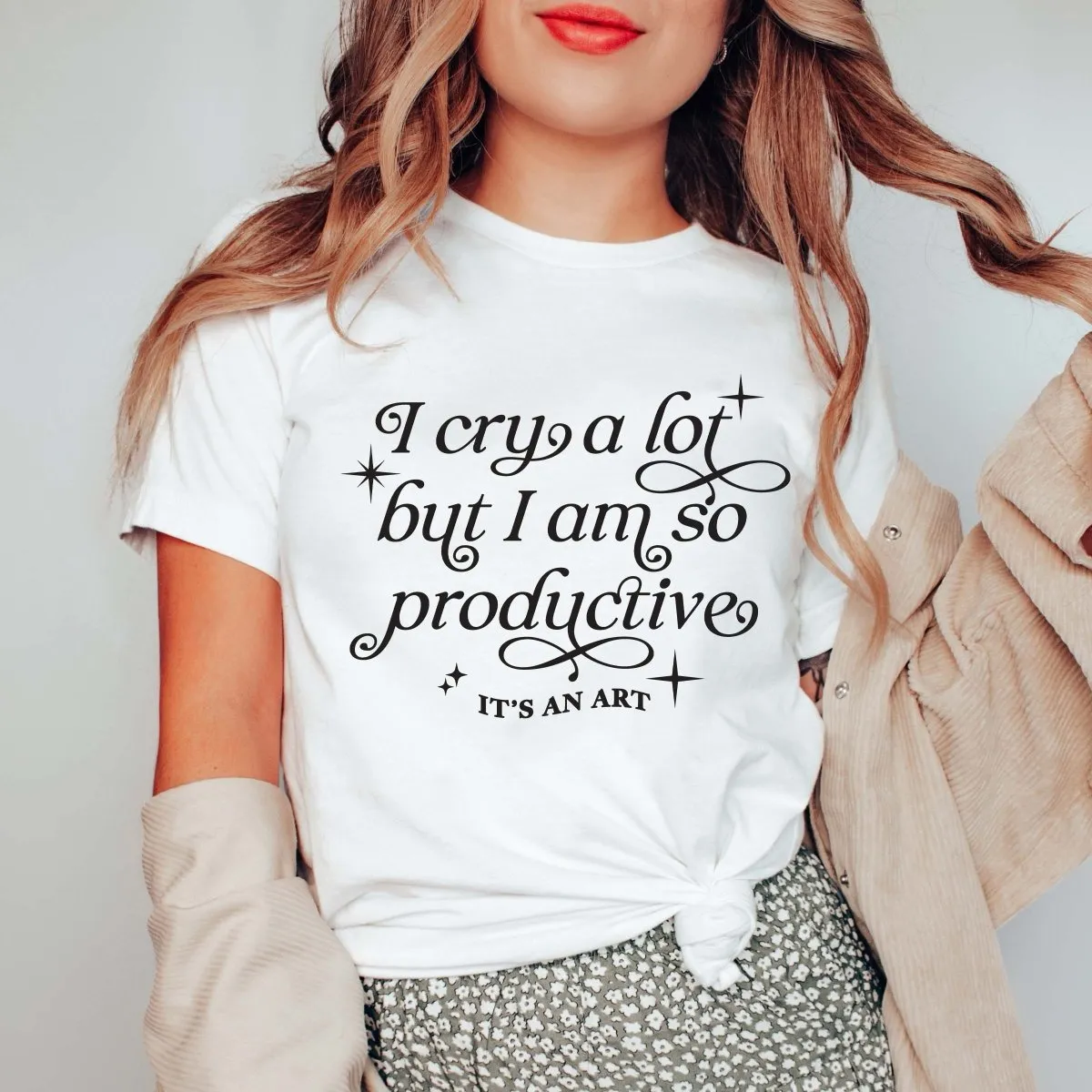 I Cry A Lot Wholesale Graphic Tee - Fast Shipping