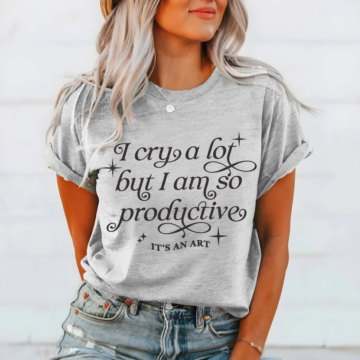 I Cry A Lot Wholesale Graphic Tee - Fast Shipping