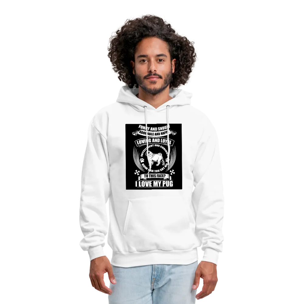 I Love My Pug Men's Hoodie