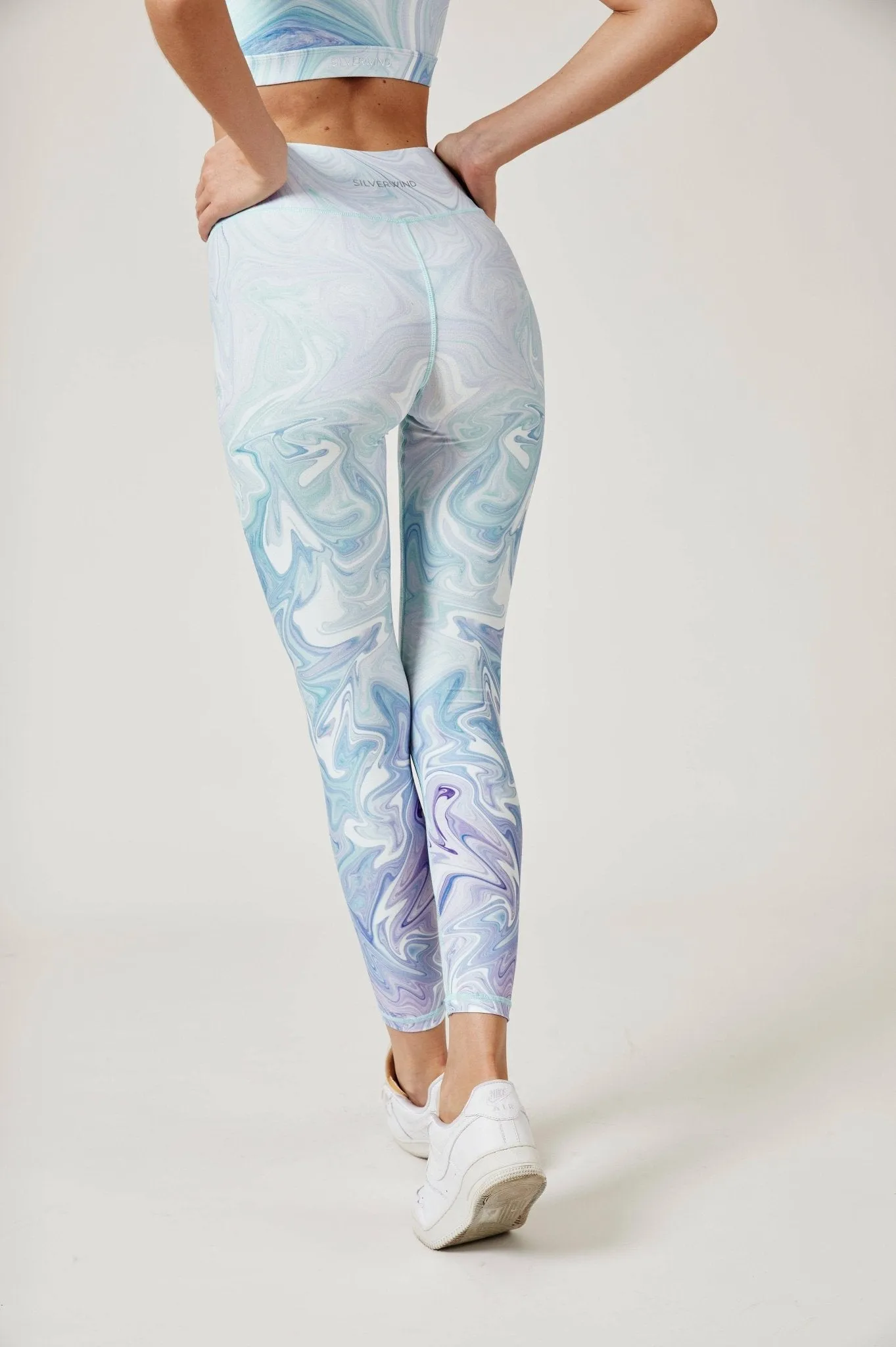 Illusion Leggings - Sky Blue