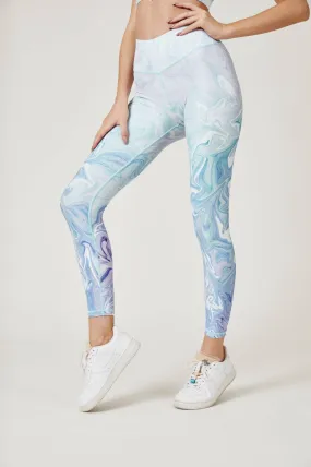 Illusion Leggings - Sky Blue