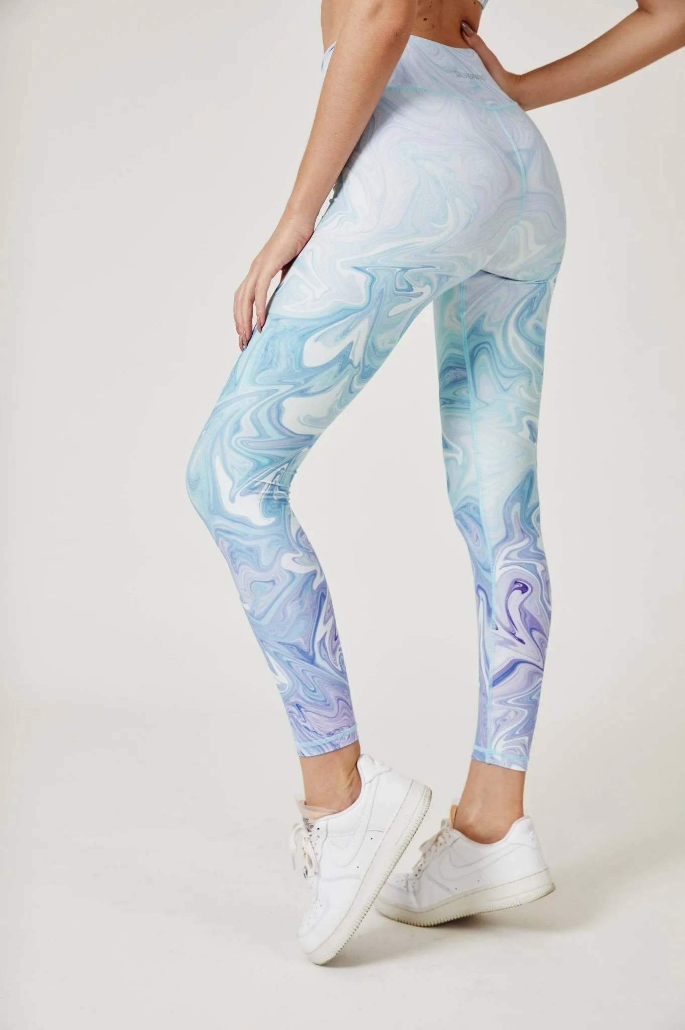 Illusion Leggings - Sky Blue
