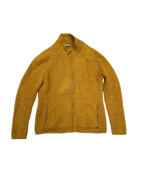 Jacket Faux Fur & Sherpa By Natural Reflections In Yellow, Size: M