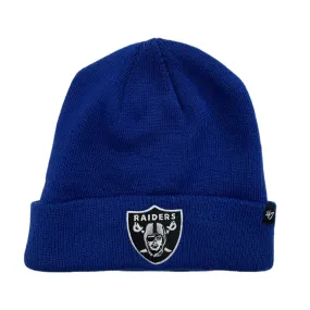 Las Vegas Raiders Blue Team Logo 47 Brand Beanie