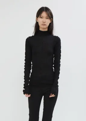 Lavinia Wool Turtleneck Top