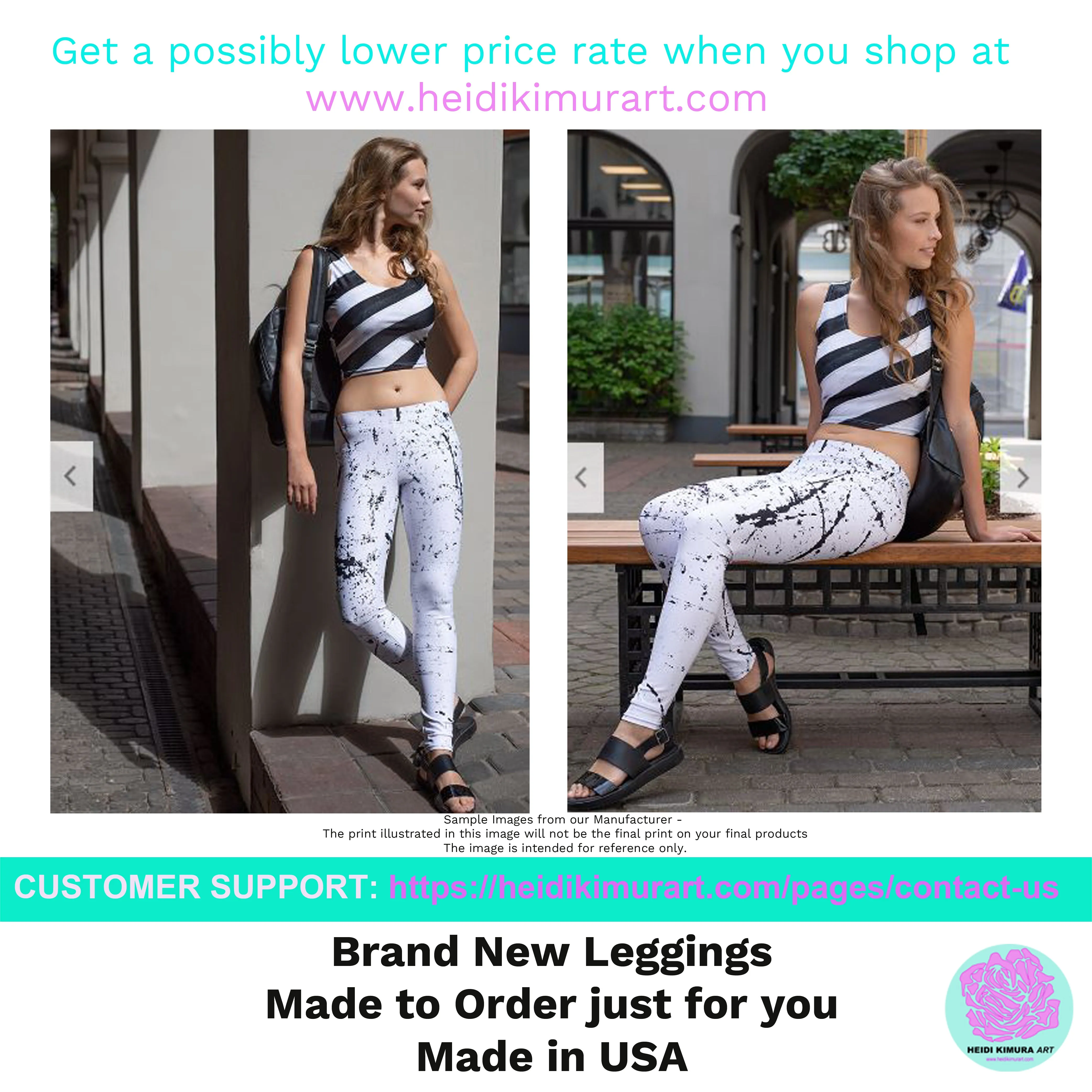 Light Purple Women's Yoga Leggings, Best Pale Purple Long Gym Tights-Made in US/EU/MX