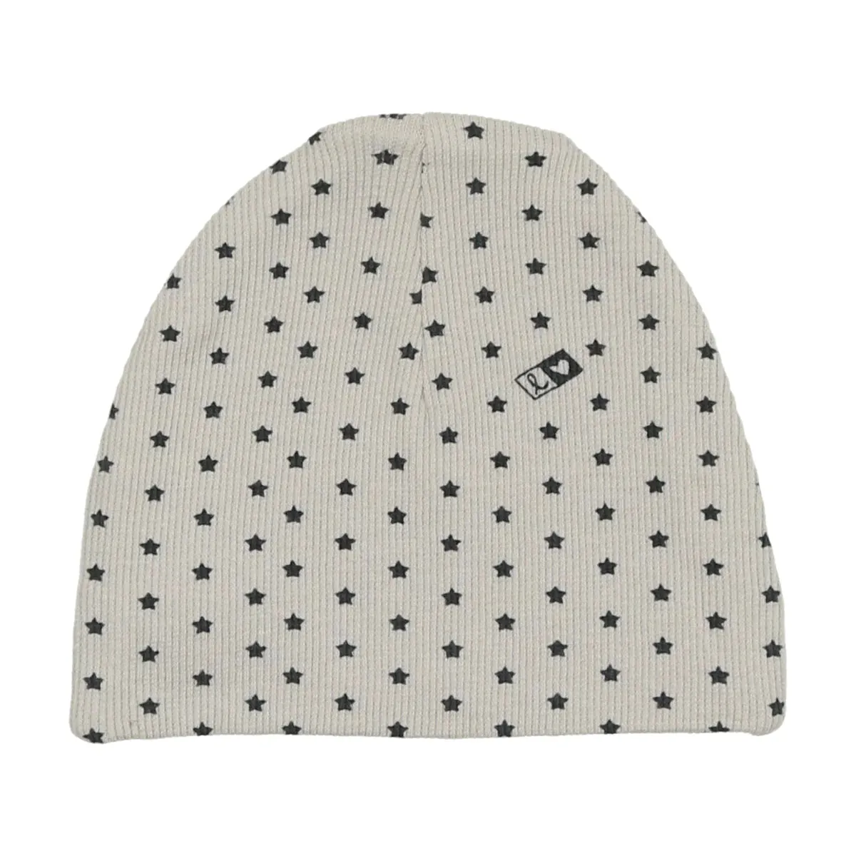 Lilette Cloud/Navy Ribbed Star Beanie