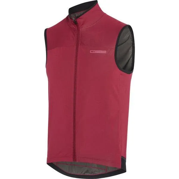 Madison RoadRace Windtech men's gilet; classy burgundy X-large