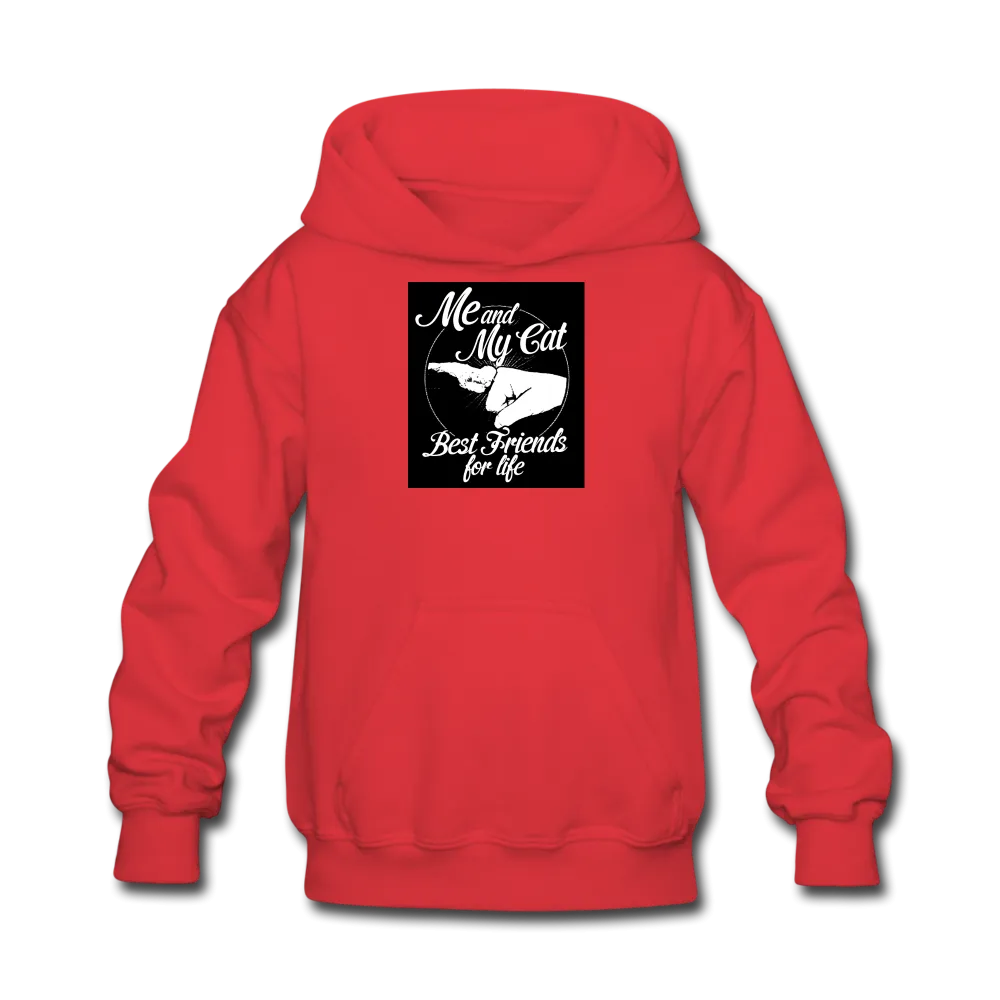 Me And My Cat Best Friends For Life Kids' Hoodie