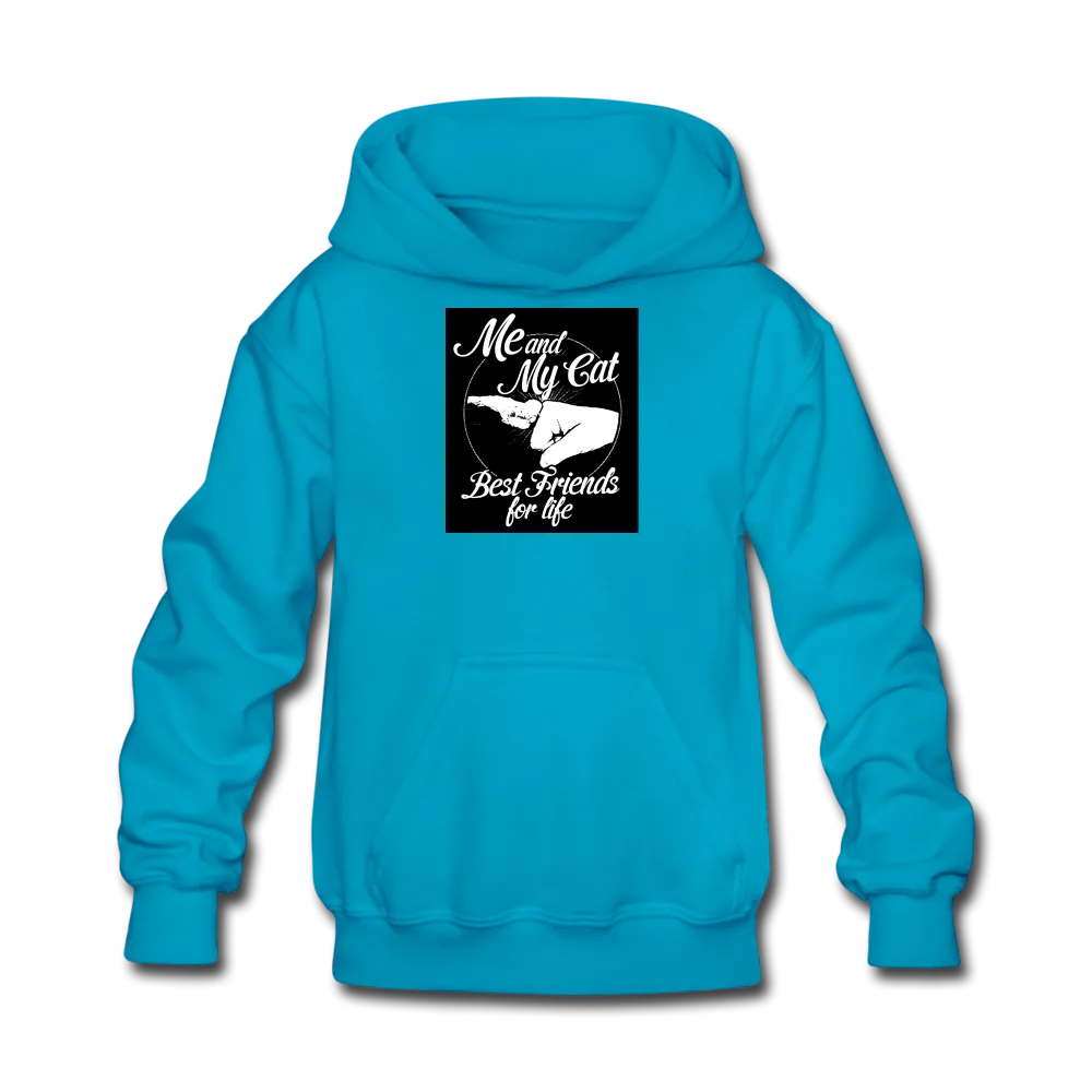 Me And My Cat Best Friends For Life Kids' Hoodie