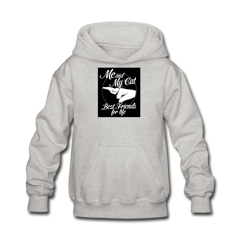 Me And My Cat Best Friends For Life Kids' Hoodie