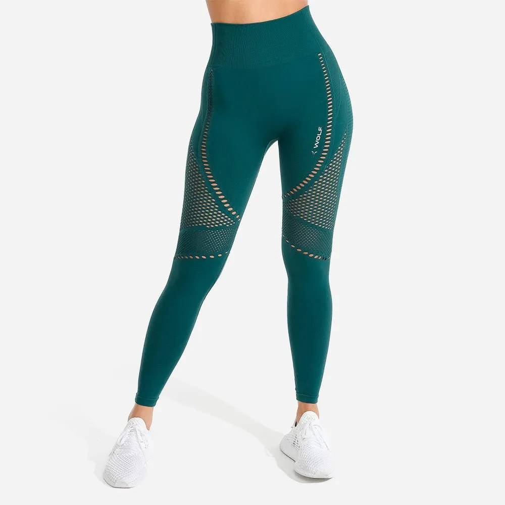 Meta Seamless Leggings - Teal