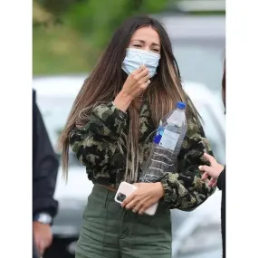 Michelle Keegan Green Sherpa Jacket