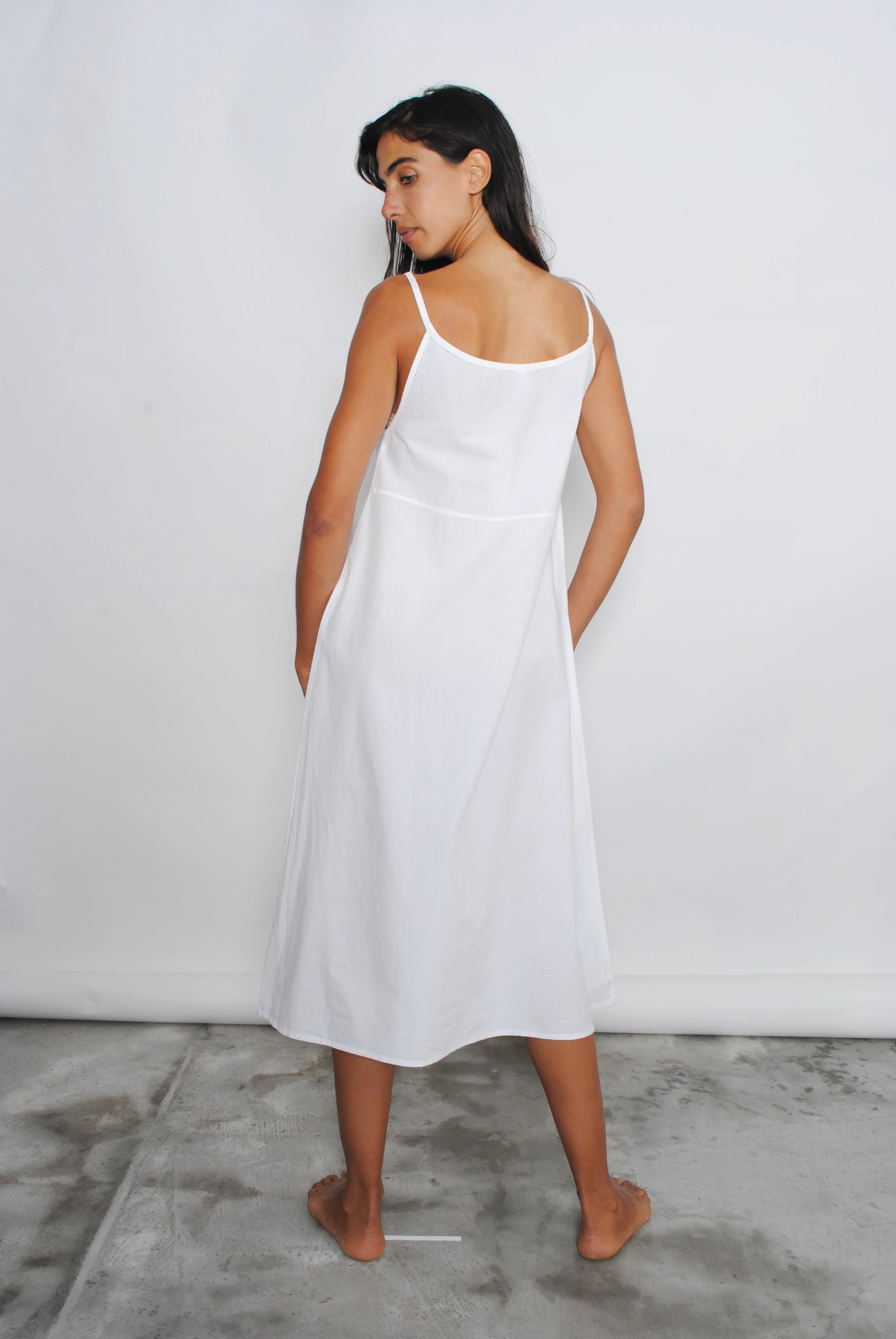Midi Slip,  White