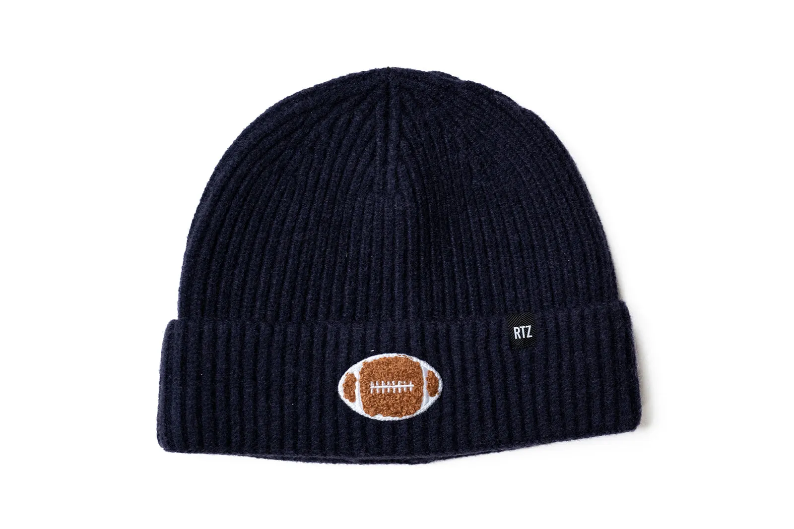 Midnight Terry Football Beanie