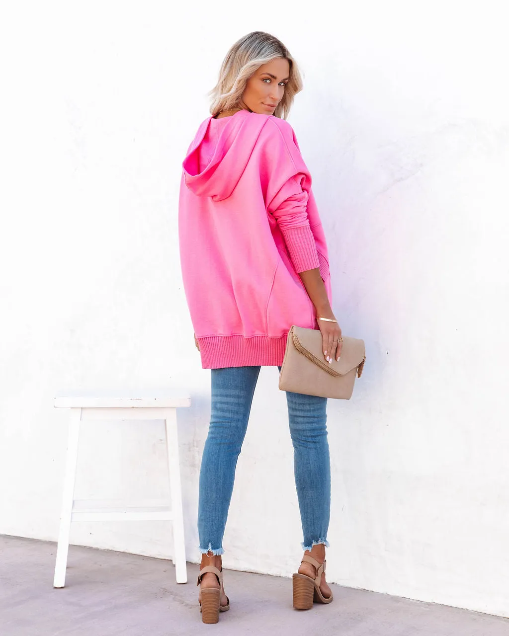 Mindful Cotton Pocketed Henley Hoodie